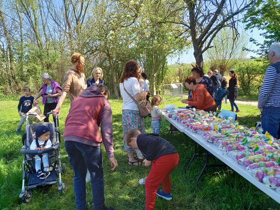 Vue des lots en chocolat à gagner pour les enfants