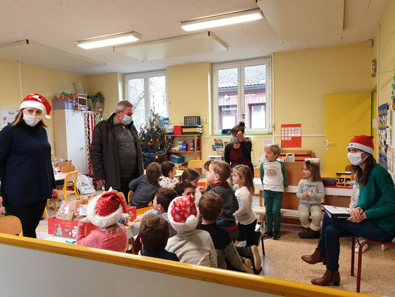 Visite des élus dans les classes